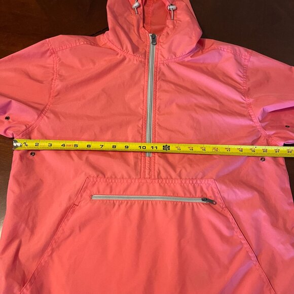 Charles River Apparel XS Coral Lightweight Pullover Windbreaker Jacket  Hood - Picture 7 of 13